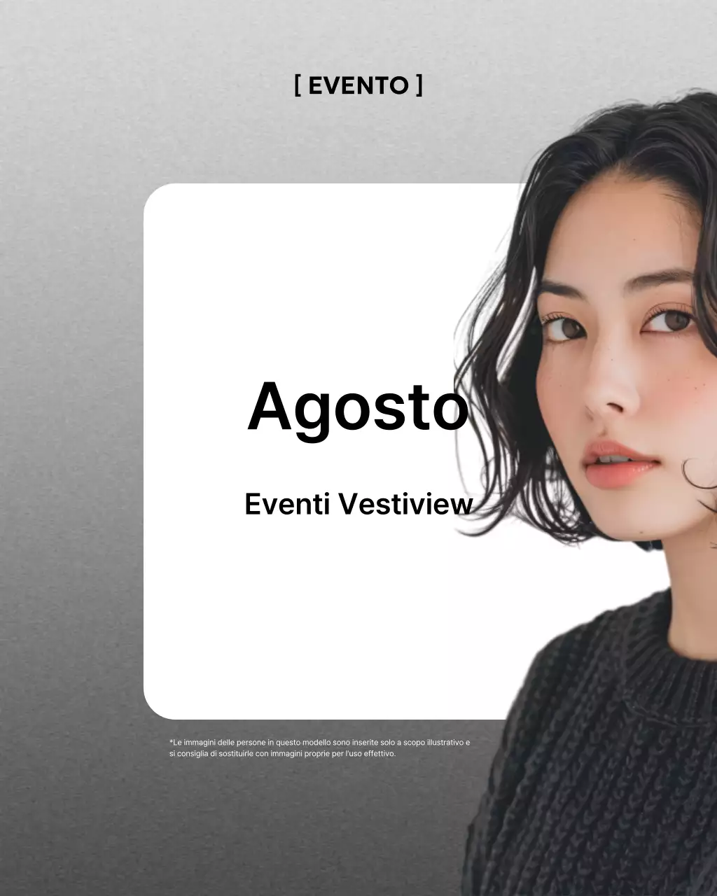 Promozione modello moderno bianco