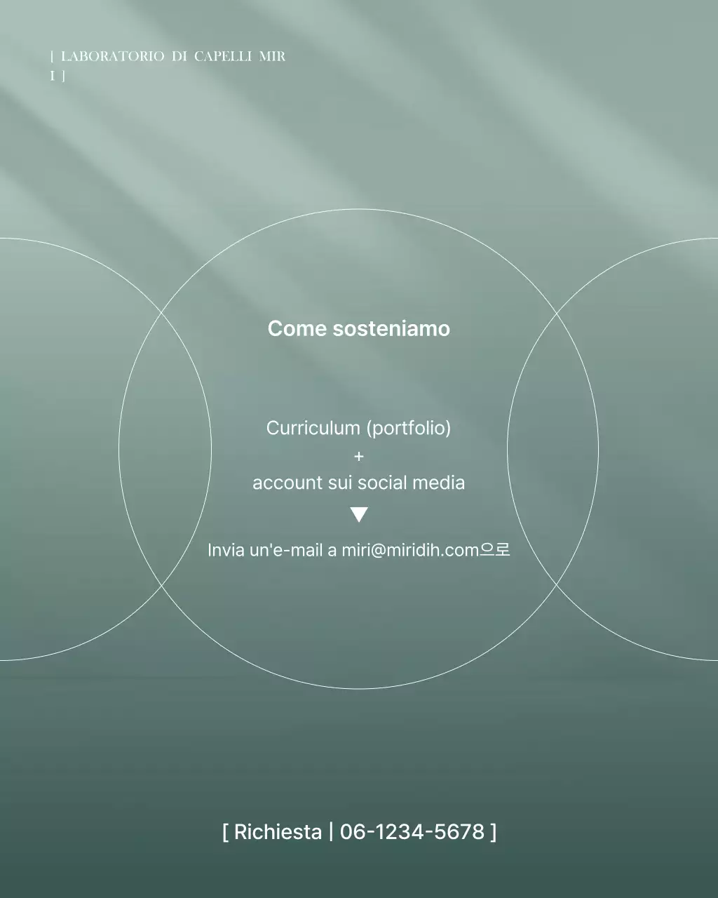 Pubblicità di Mint Modern Hair