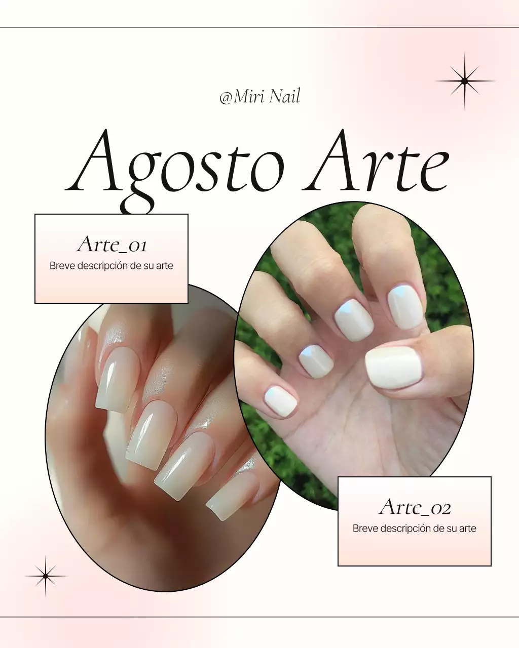 Promoción del moderno salón de uñas Pink