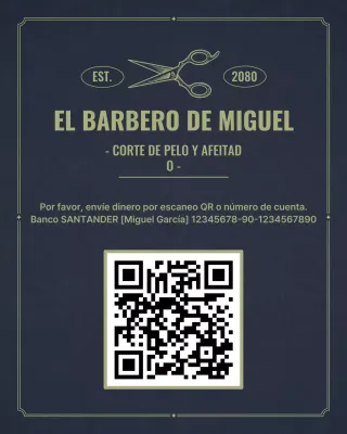 Guía de barbería clásica negra