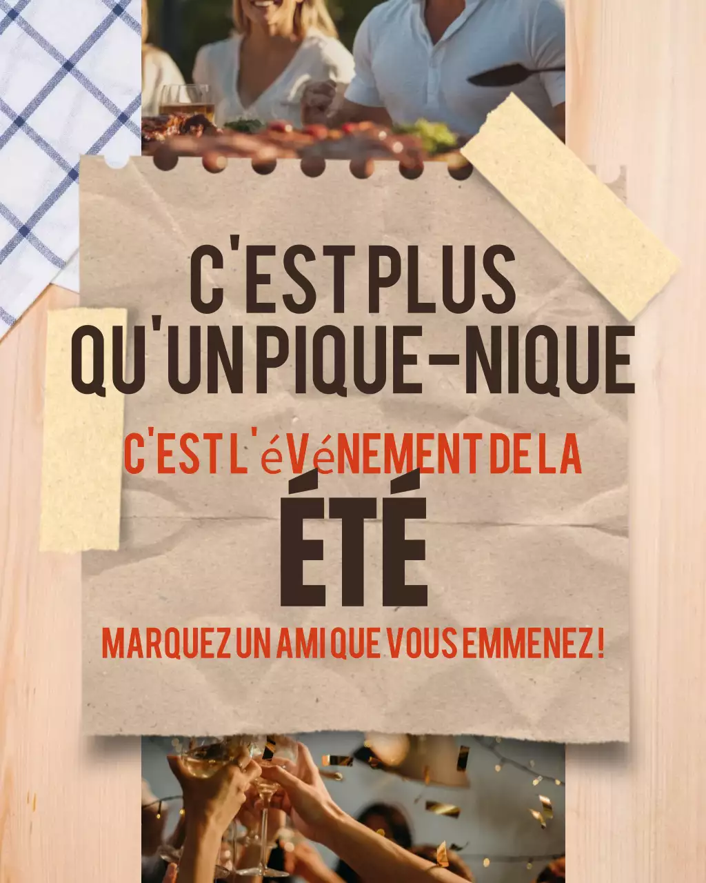 Publication Instagram sur les activités de pique-nique communautaire de la fête du Travail