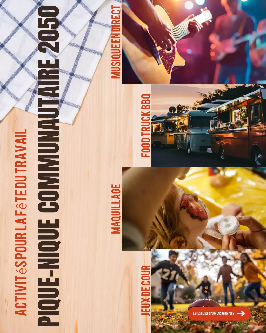 Publication Instagram sur les activités de pique-nique communautaire de la fête du Travail