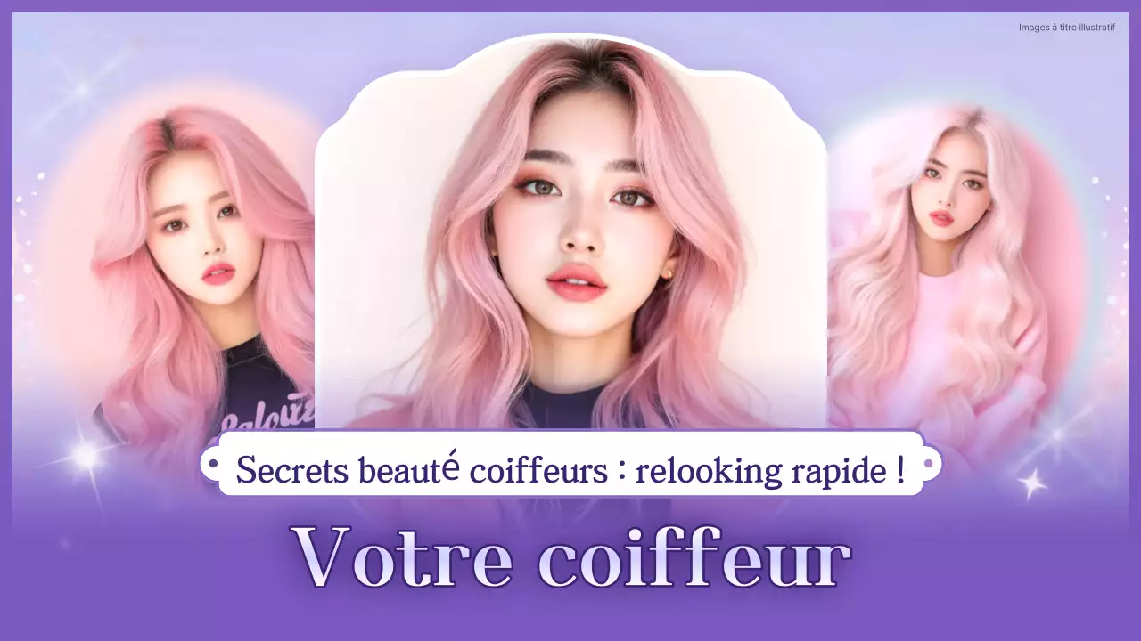 Conseils de coiffure Pink Chic Publicité