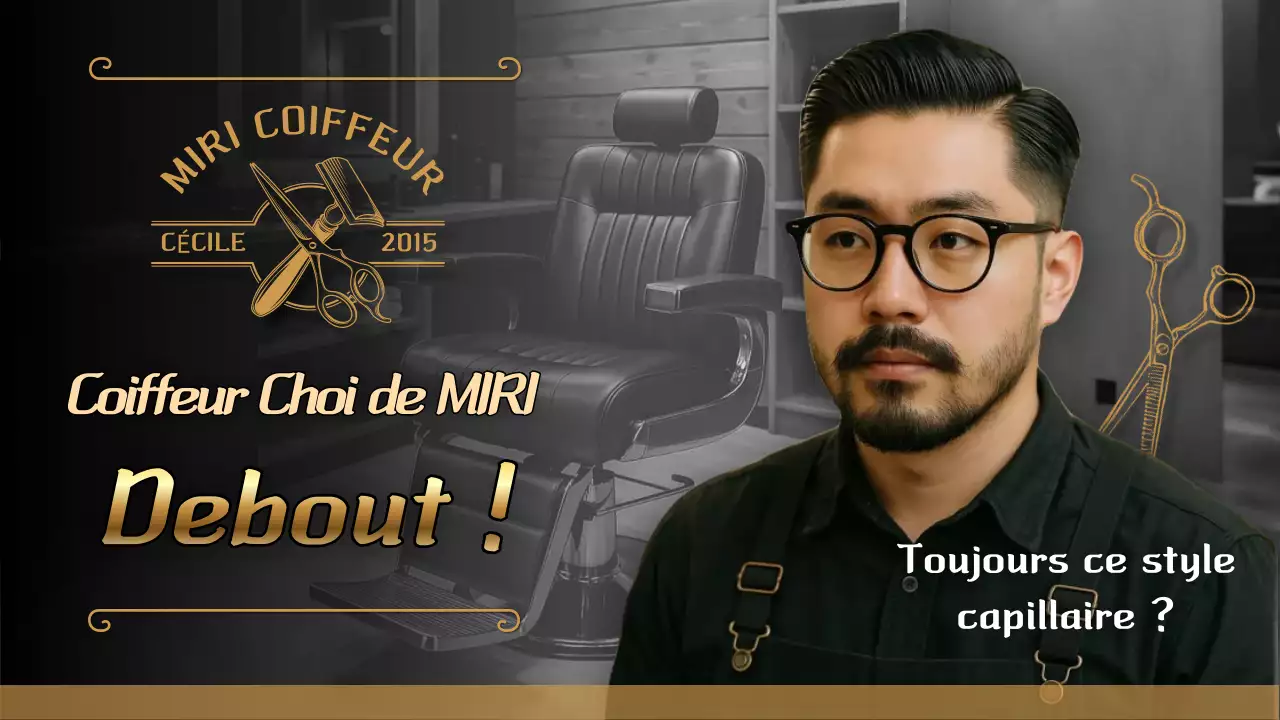 Promotion de coiffures brunes vintage