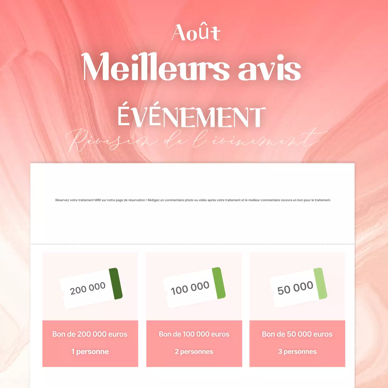 Guide simple des événements roses