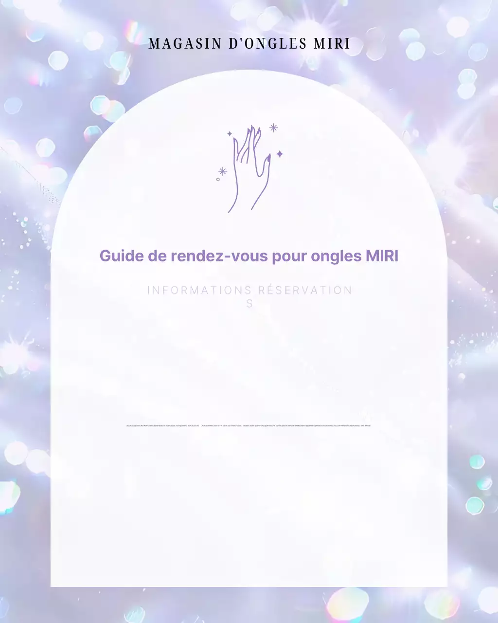 Guide pour réserver un salon de manucure de style fantastique en lavande et mauve