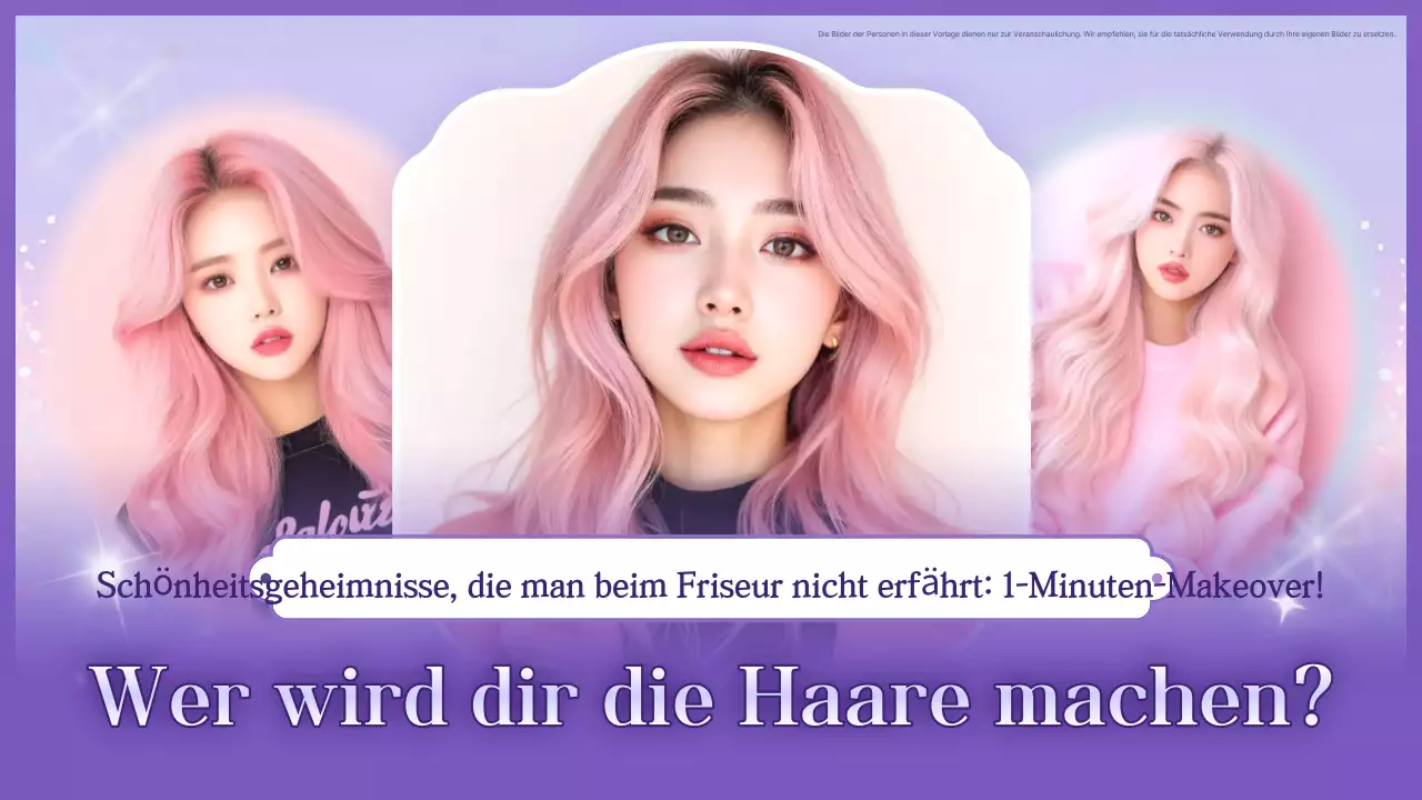 Pink Chic Frisuren Tipps Werbung