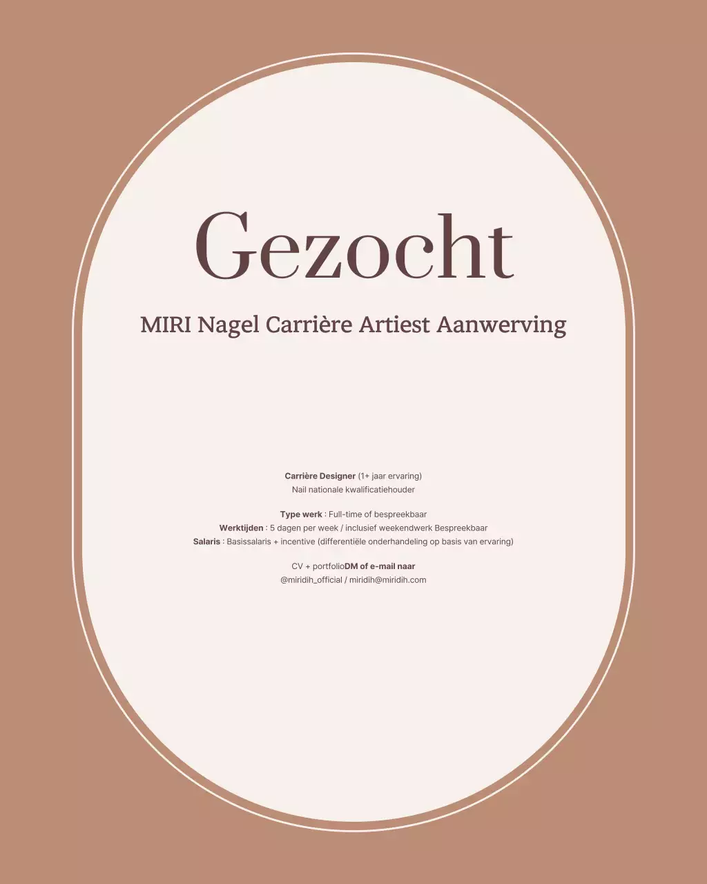 Bruine moderne nagelkunstpromotie