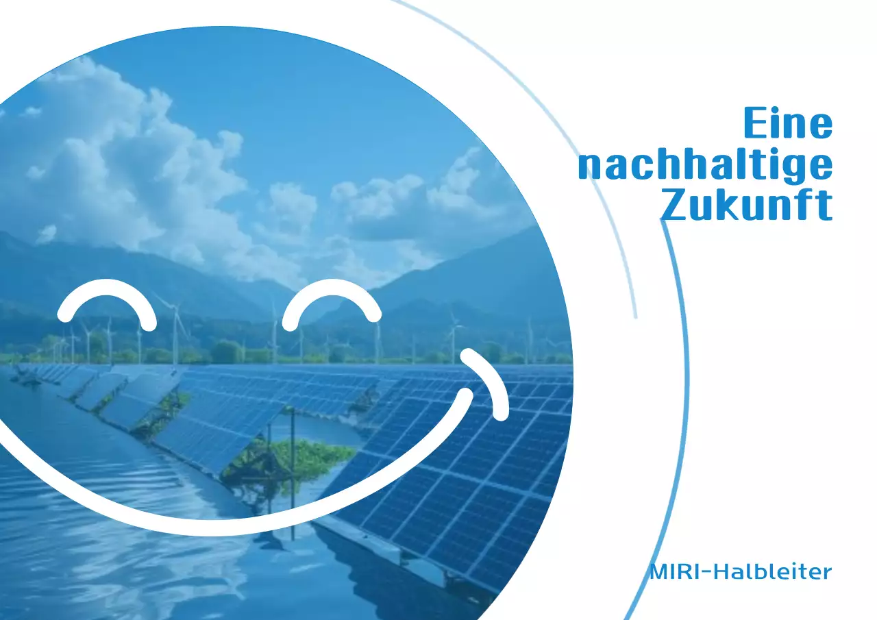 Blau Modern Nachhaltig Öko