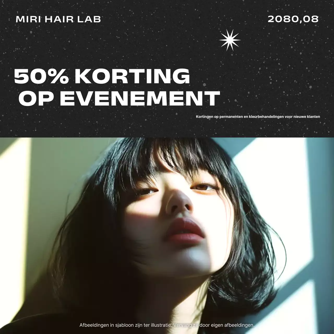 Kortingsactie voor Black Modern Beauty Salon