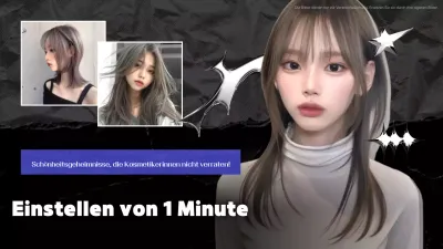 Werbung für moderne Schönheitstipps für Schwarze