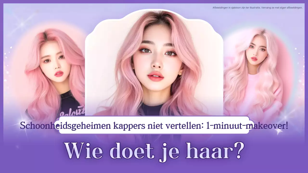 Advertentie voor tips voor een roze chique kapsel