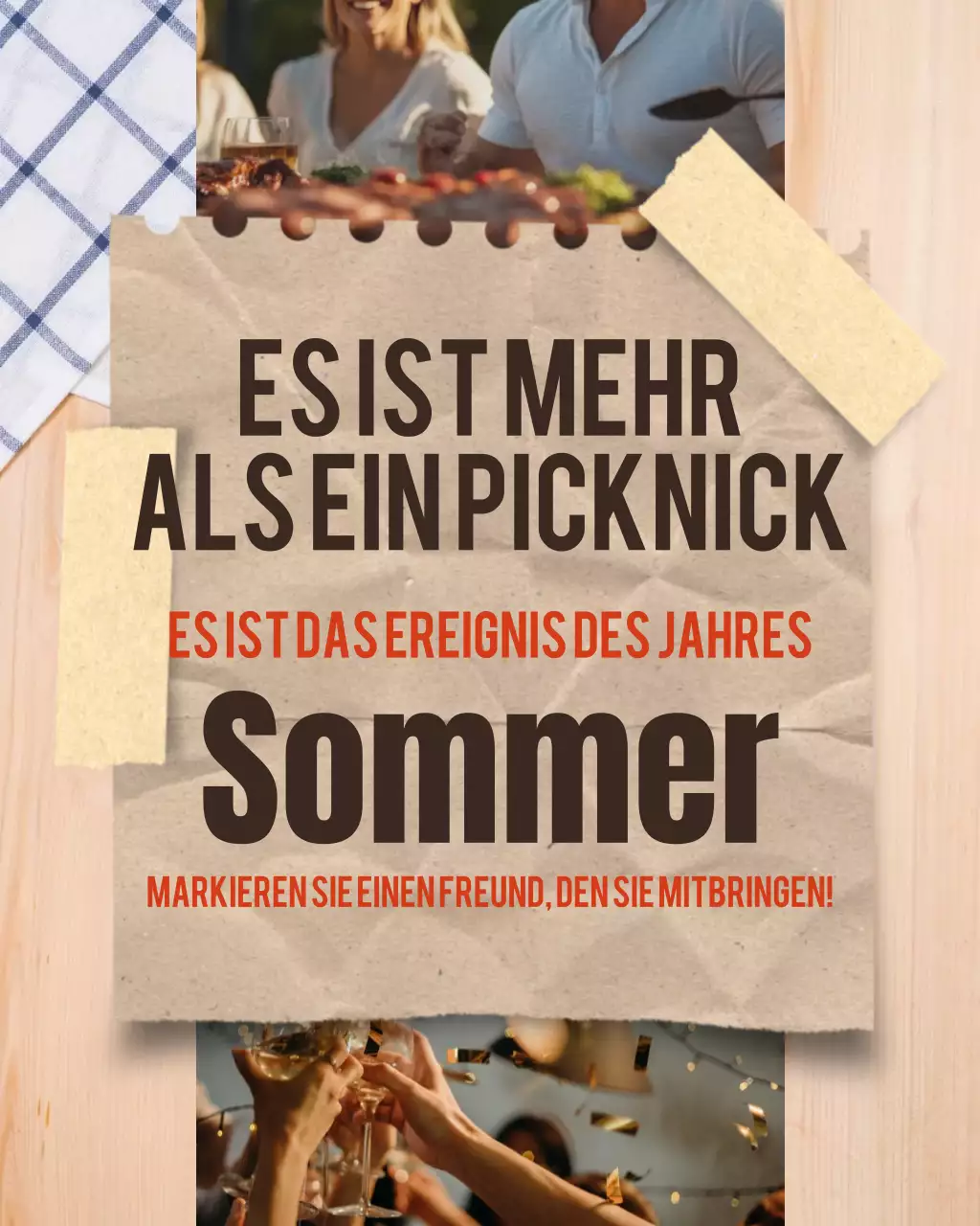 Instagram-Post zu Gemeinschaftspicknickaktivitäten am Labor Day