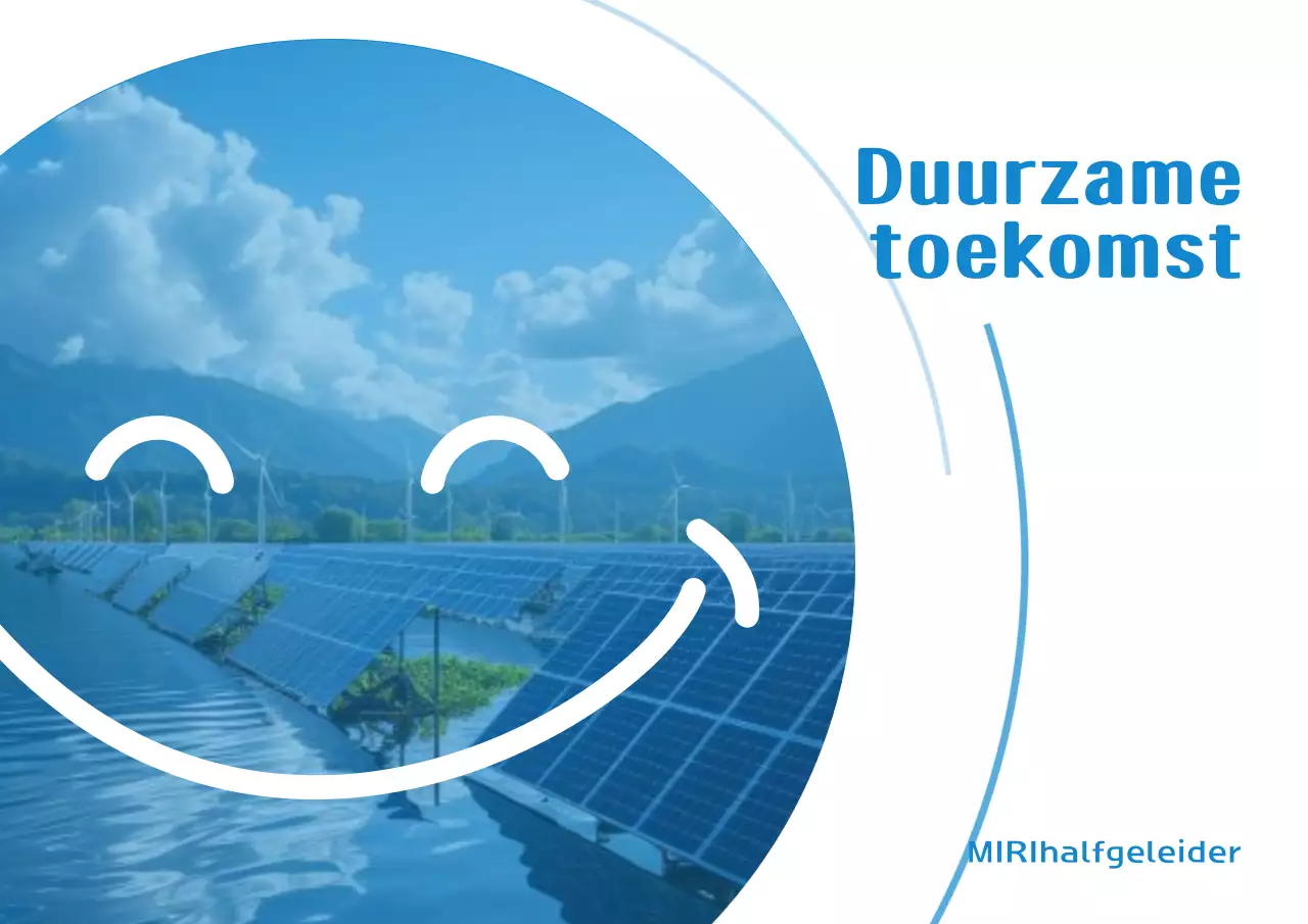 Blauw Modern Duurzaam Eco