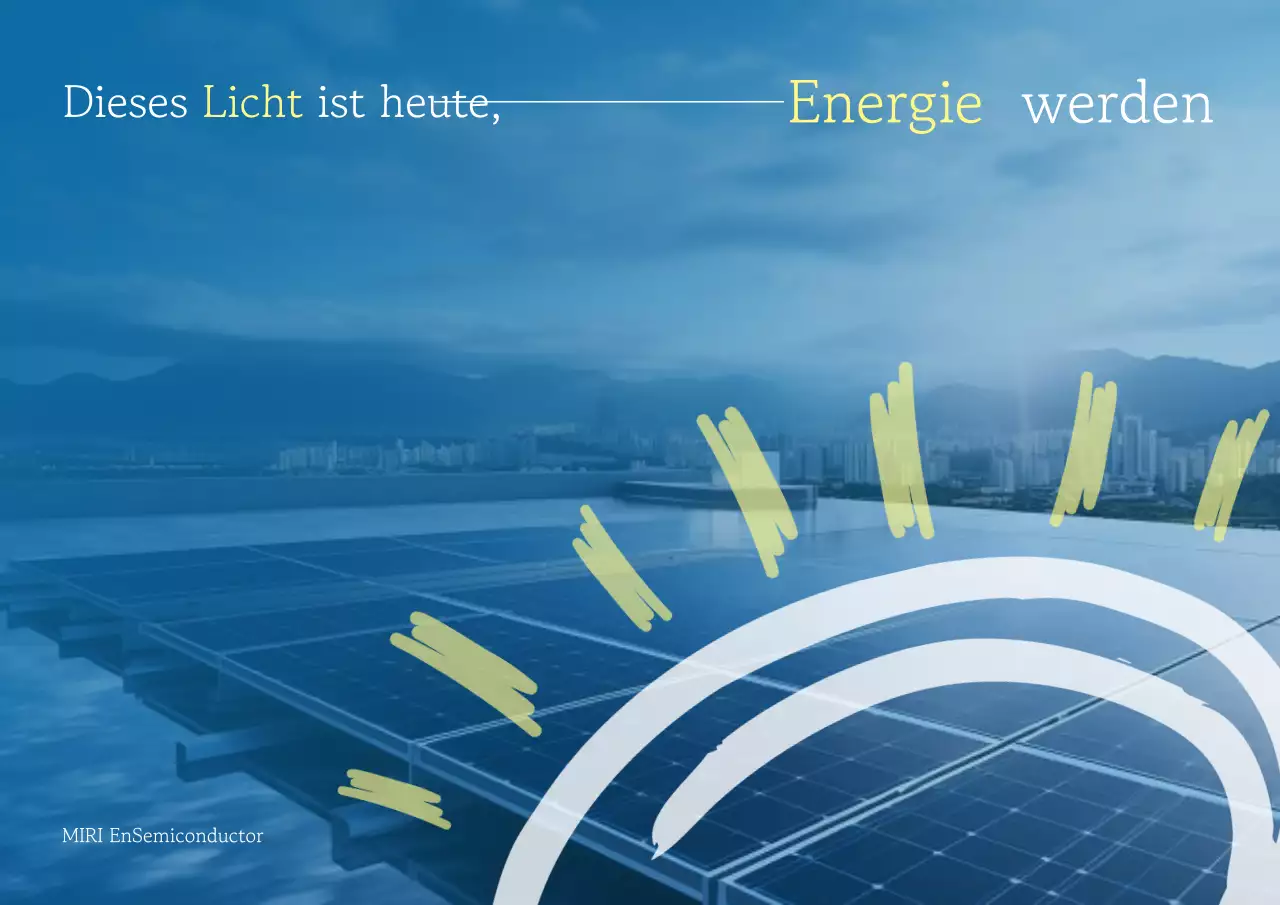 Himmelblaue moderne Energieanzeige