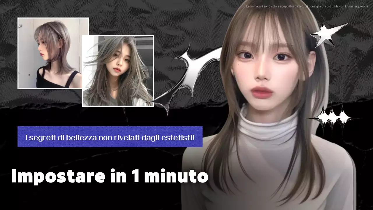 Pubblicità di suggerimenti di bellezza moderni neri