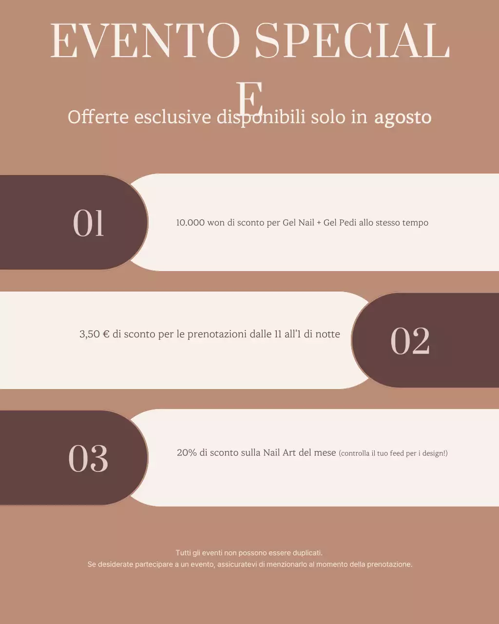 Promozione Nail Art Moderna Marrone