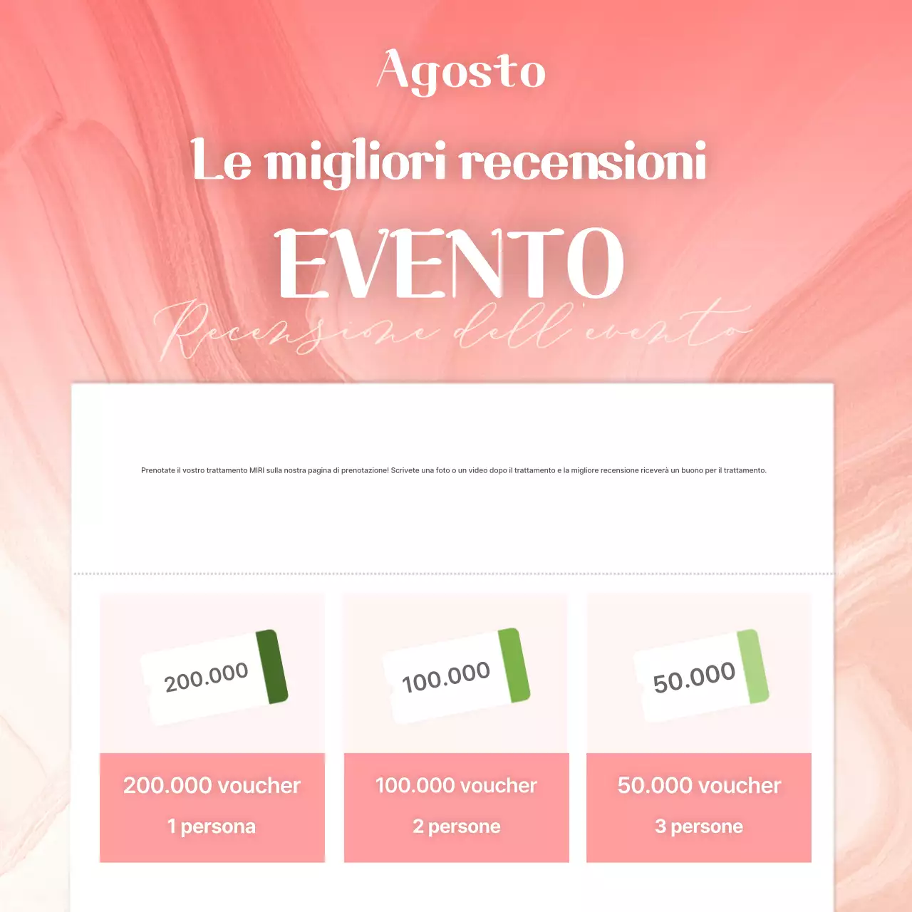 Guida agli eventi semplici rosa