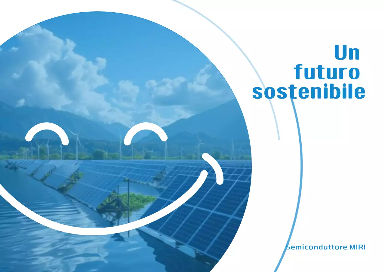 Blu Moderno Sostenibile Eco