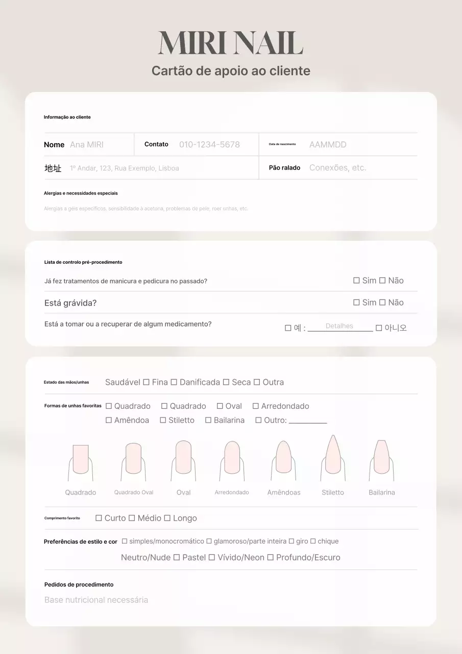 Papelaria Bege Clean Beauty Care