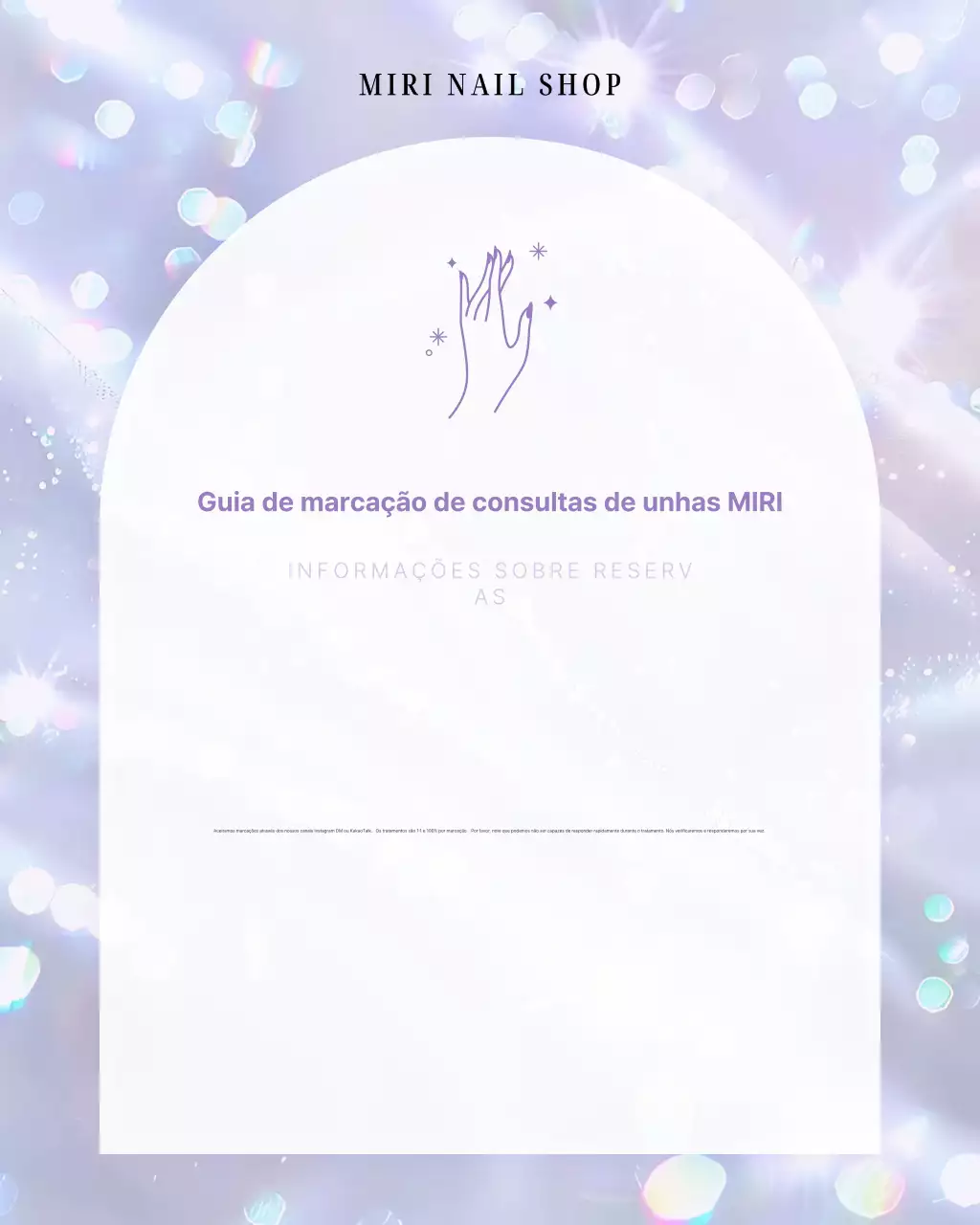 Guia para reservar um salão de beleza estilo fantasia em tons de lavanda e malva