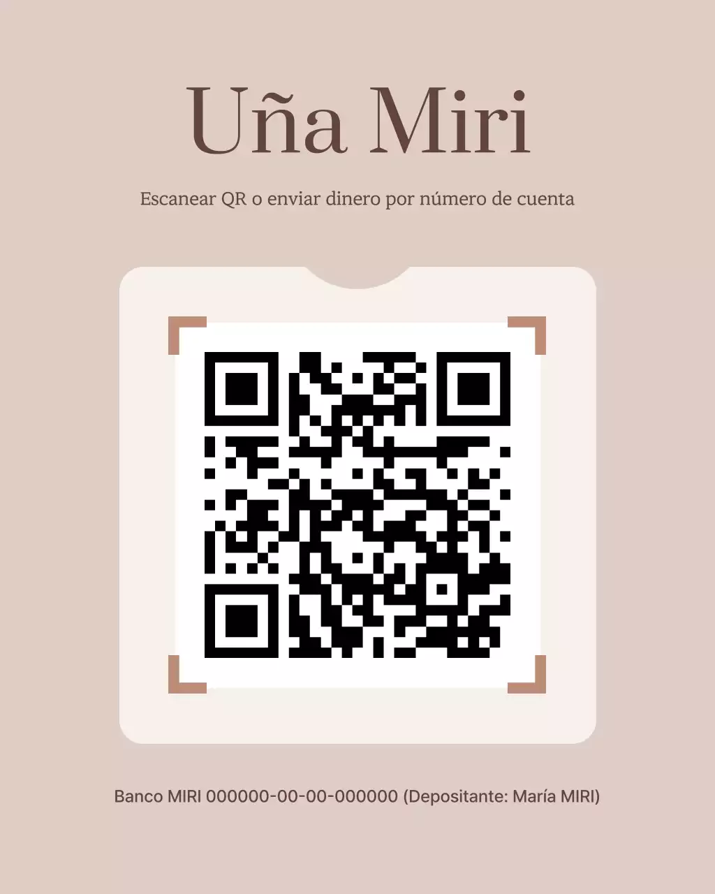 Promoción de arte de uñas moderno marrón