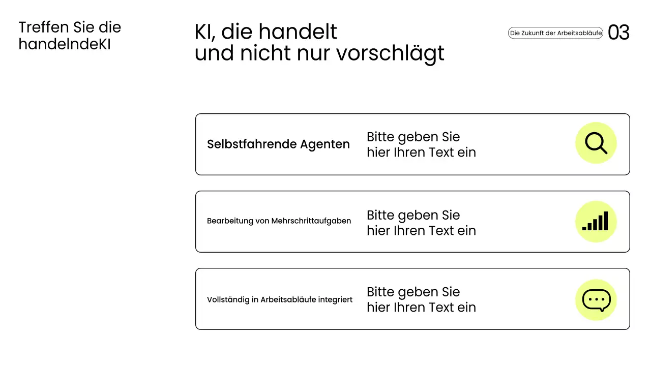 Gelbe moderne Produktivitätspräsentation