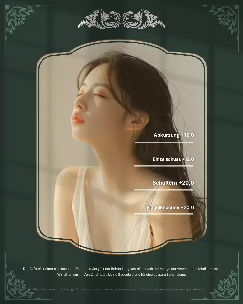 Khaki Classic Beauty Salon Werbung