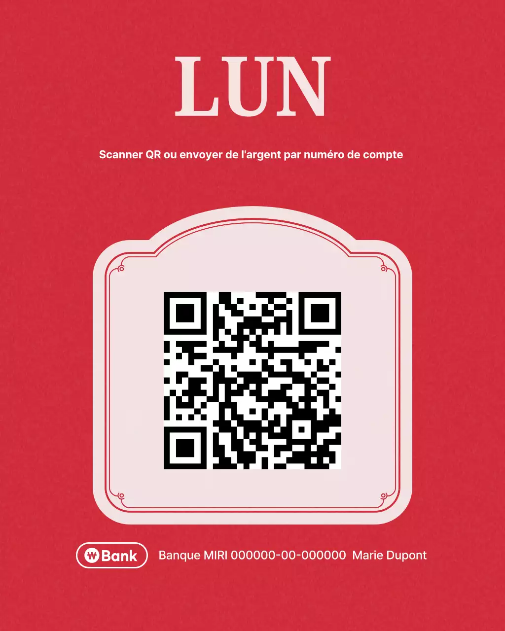 Promotion du salon de manucure Red Modern