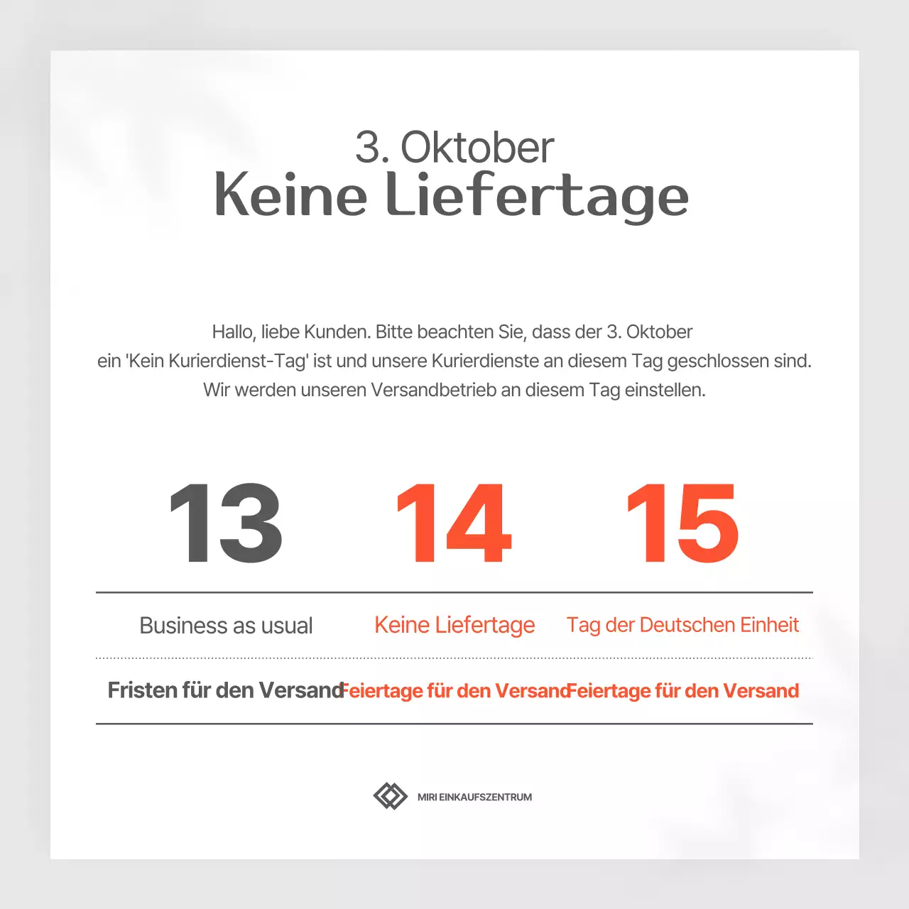 Informationen zum Lieferplan für Gray Basic