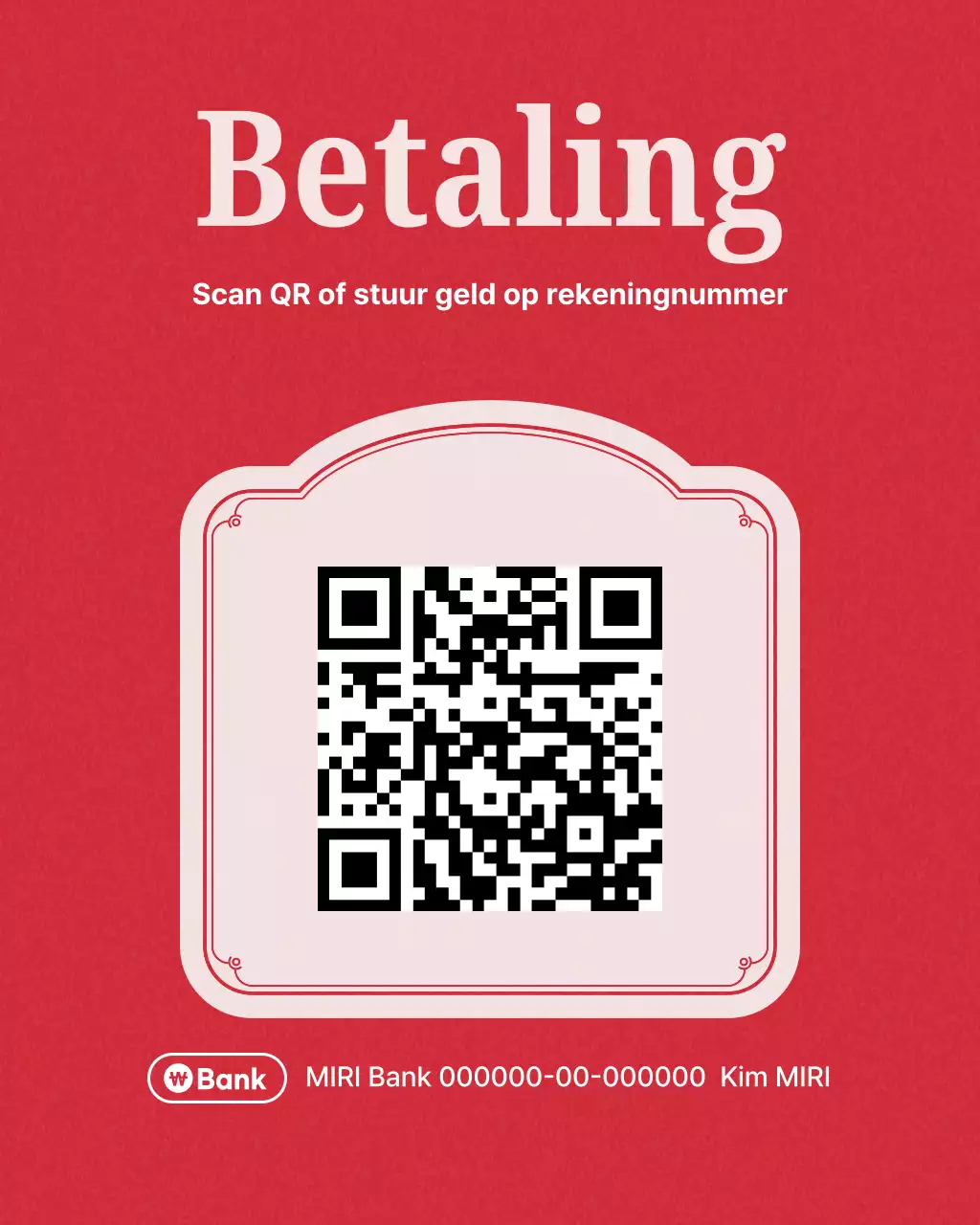 Promotie van een rode moderne nagelwinkel