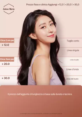 Pubblicità del salone di bellezza moderno Beige