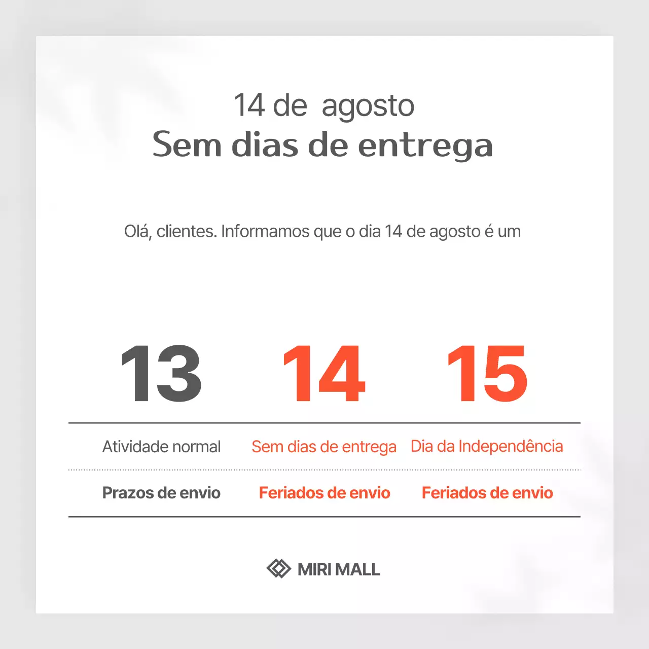 Informações sobre o cronograma de entrega do Gray Basic