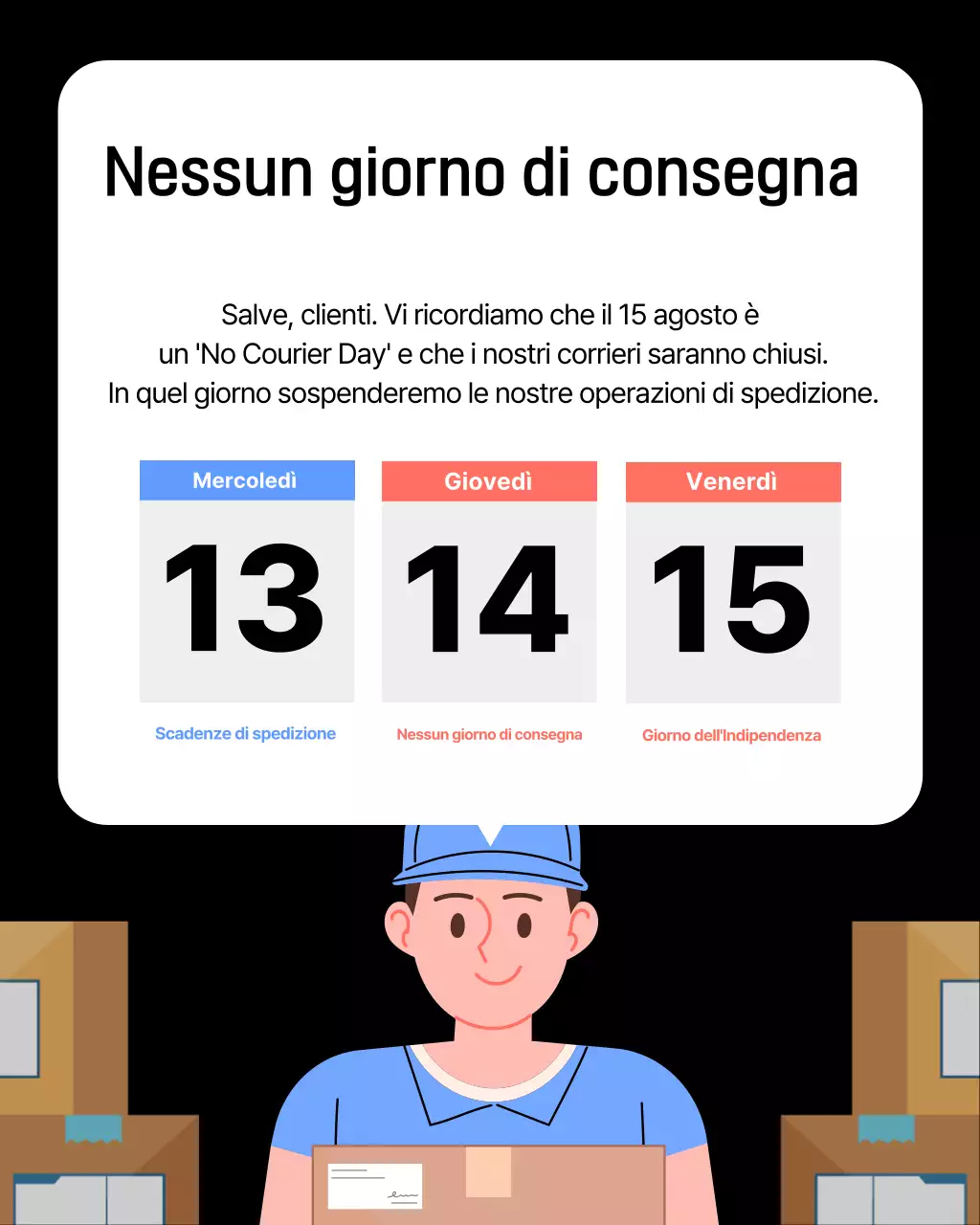 Informazioni sul programma di consegna semplice nero