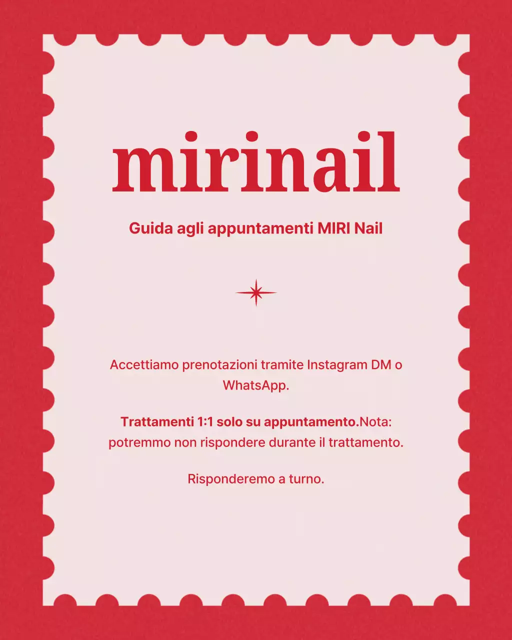 Promozione Red Modern Nail Shop