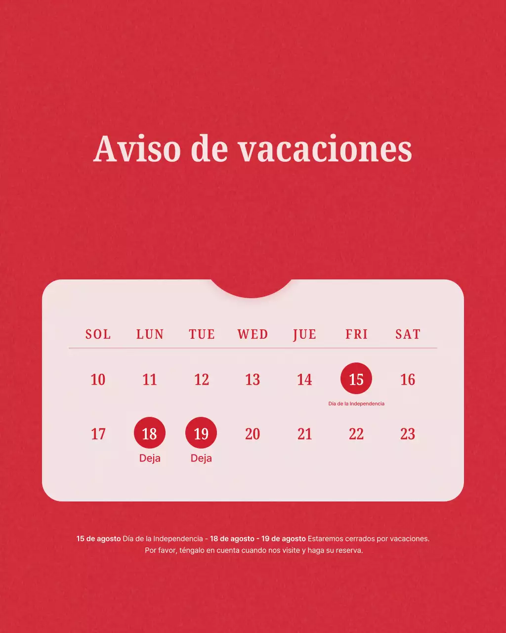 Promoción de tienda de uñas moderna roja