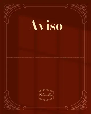 Aviso de información de reserva de Brown Vintage