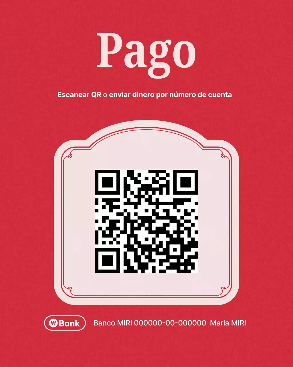 Promoción de tienda de uñas moderna roja