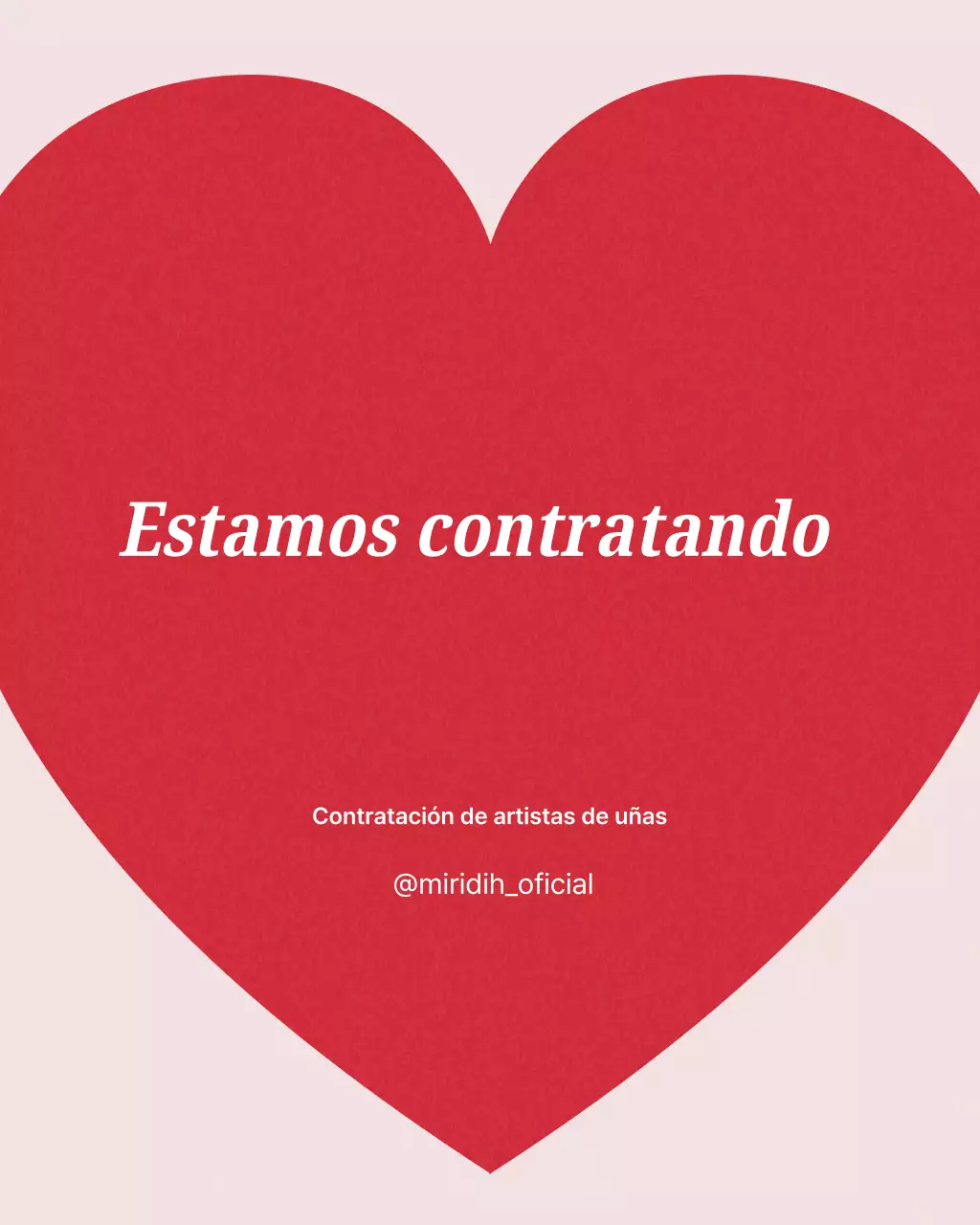 Promoción de tienda de uñas moderna roja