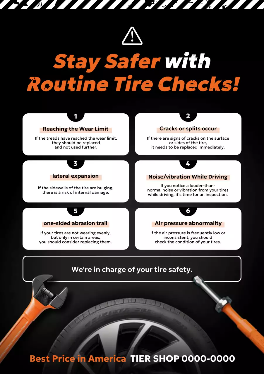 orange modern tire safety guide