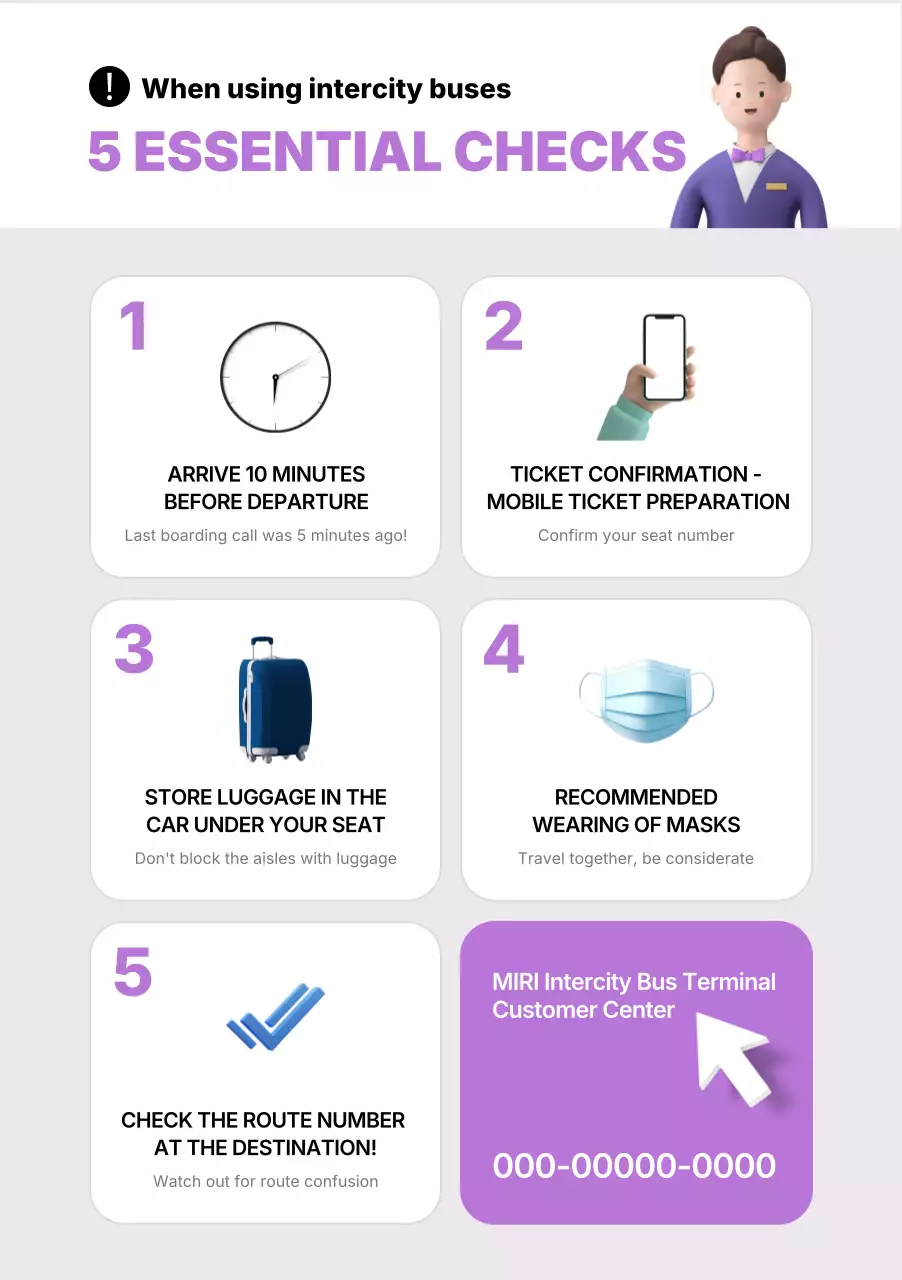 purple modern travel guideline