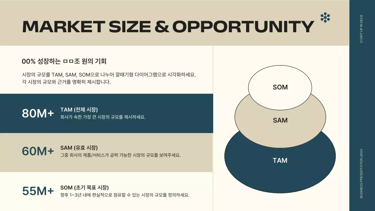 남색 모던 스타트업 설명 IR
