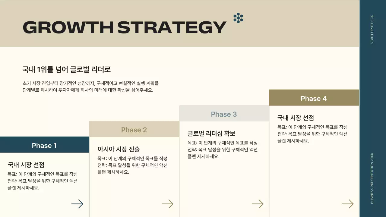 남색 모던 스타트업 설명 IR