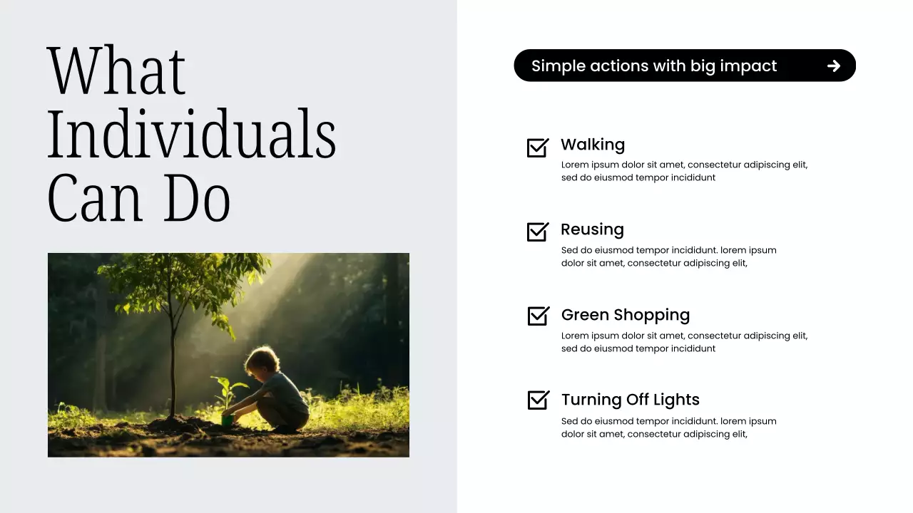 White Modern Sustainability Lecture Presentation