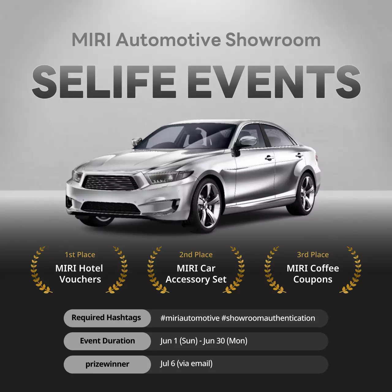 Promosi acara otomotif modern Silver