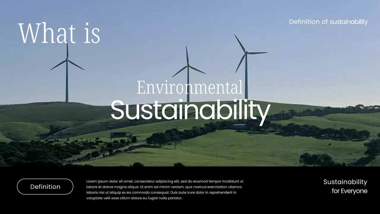 White Modern Sustainability Lecture Presentation