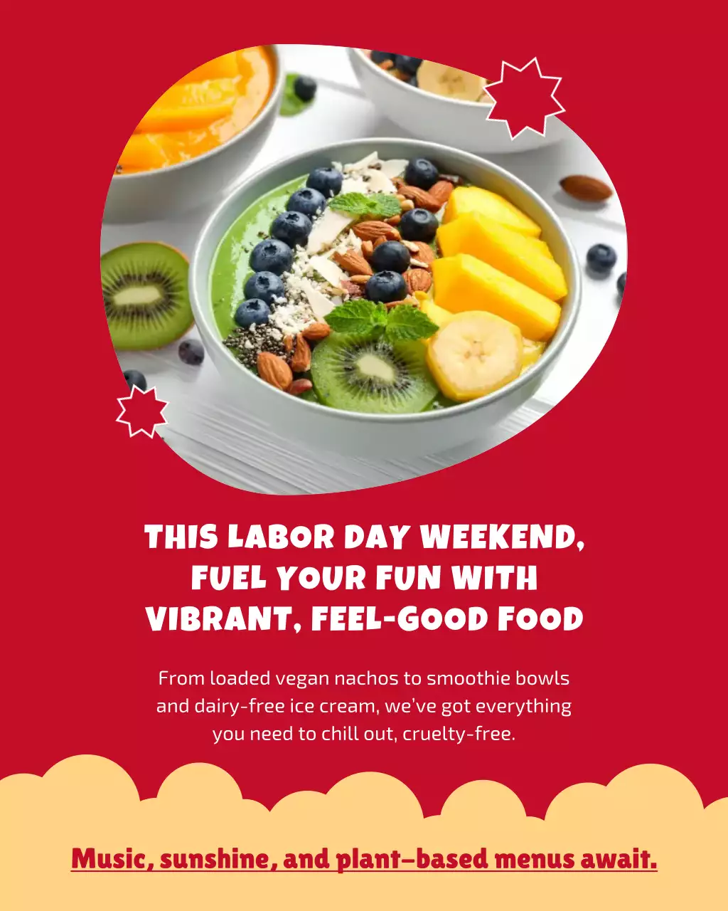 Labor Day Vegan Food Instagram Post