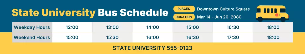 cronograma de transporte moderno azul