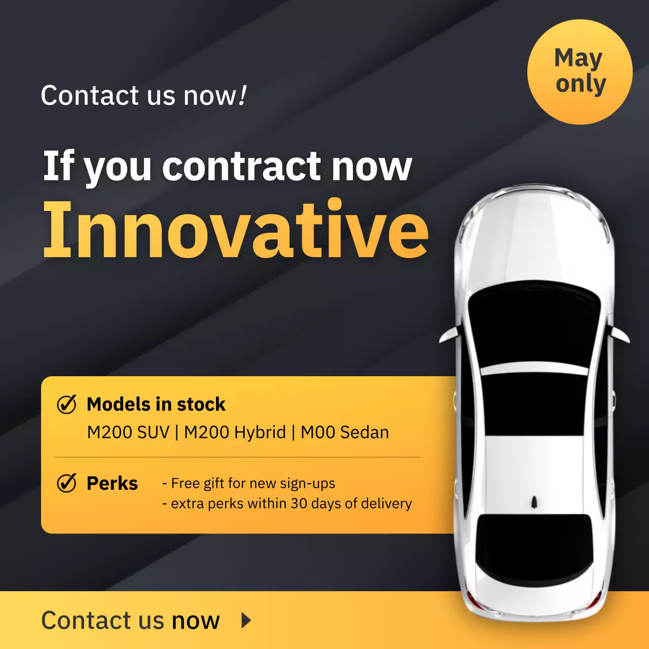 promoção de carro preto moderno