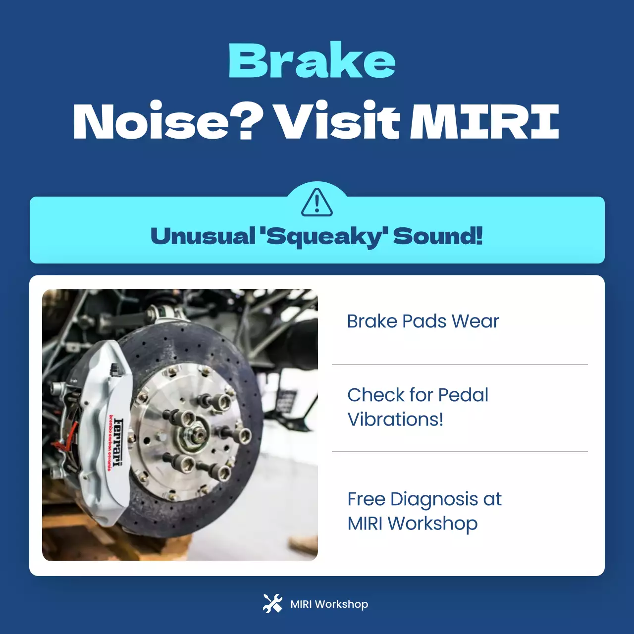 블루 모던 차량 정비 프로모션